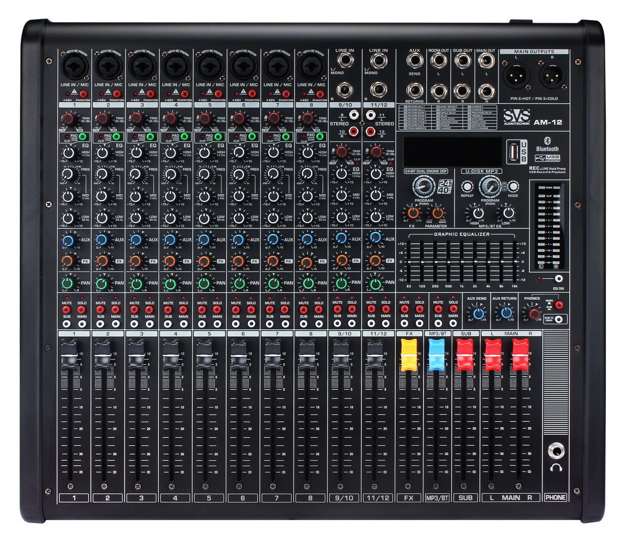 SVS Audiotechnik mixers AM-12 Микшерный пульт аналоговый, 12-канальный в Рыбинске